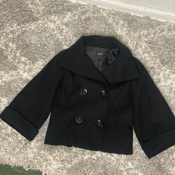 Express Double Breasted Crop Jacket - Picture 3 of 4